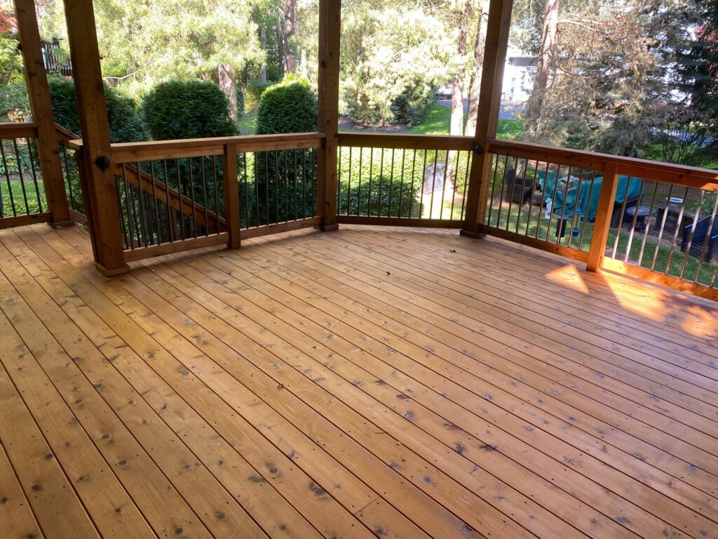 Deck staining in Asheville, North Carolina - Greatness Painting